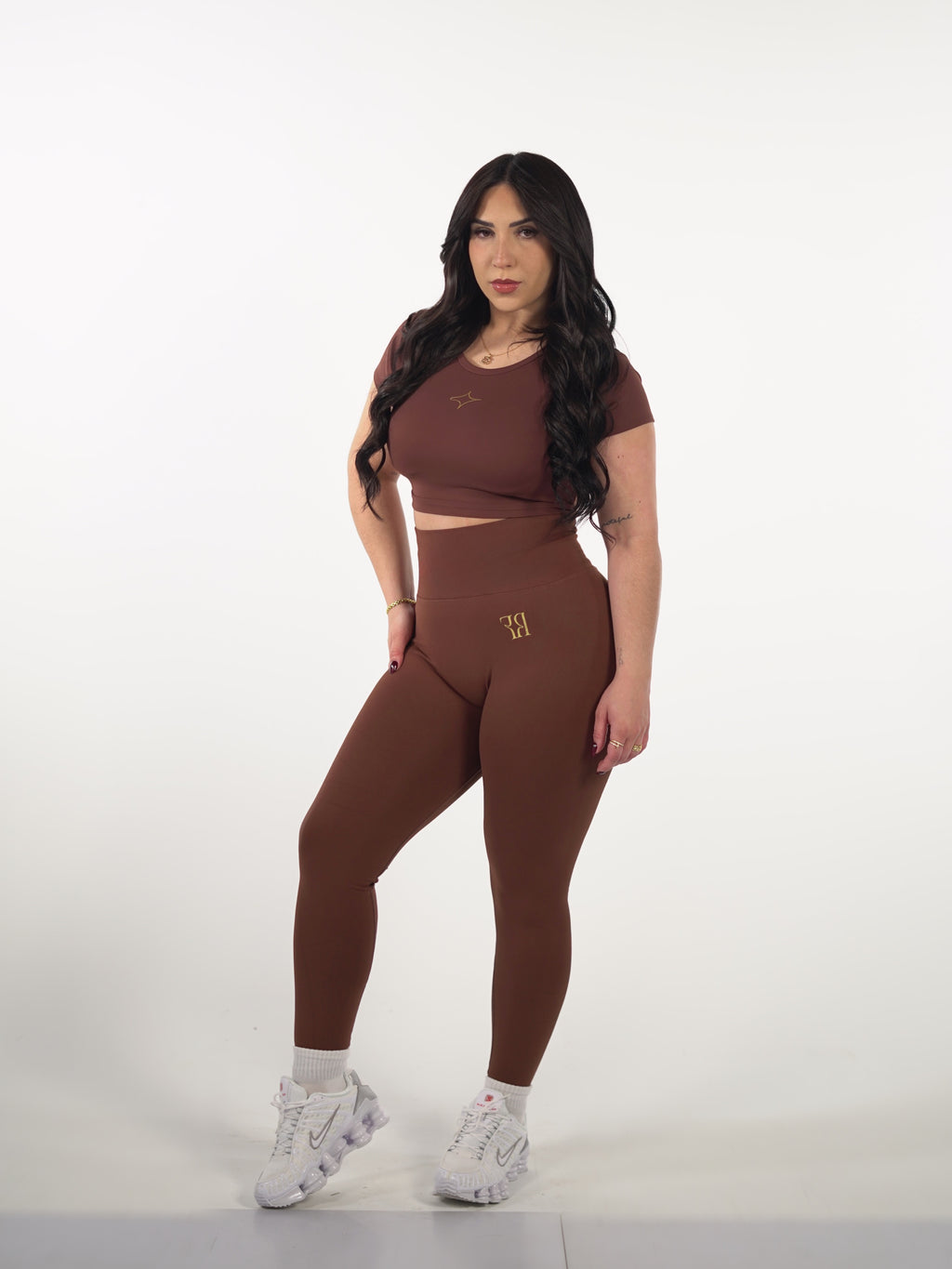 Brown Basic Legging